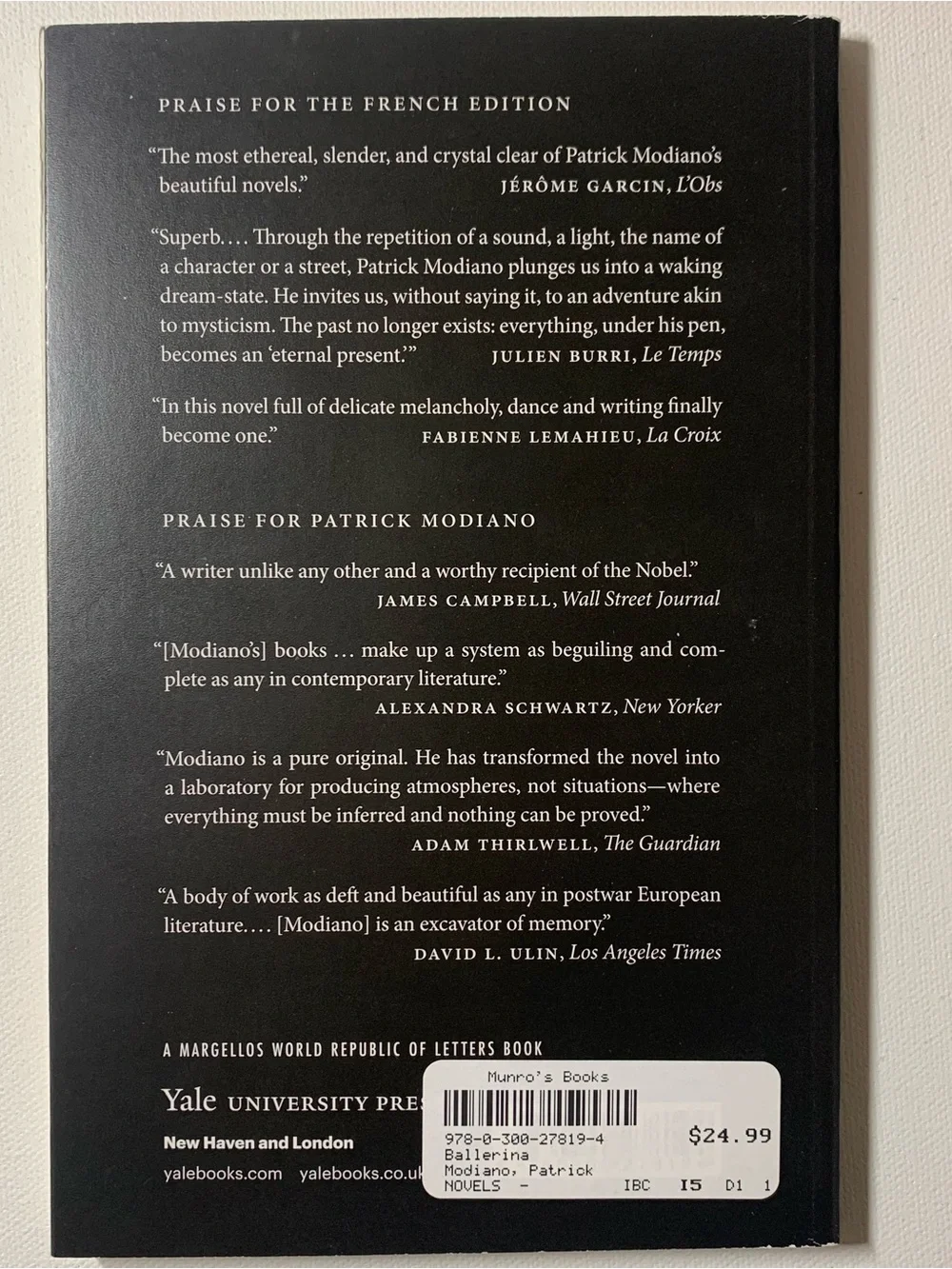 Ballerina by Patrick Modiano
